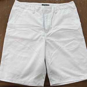 Quiksilver Men's Crisp White Flat Front Shorts size 34